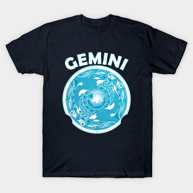 Gemini Orca Twins T-Shirt by NicGrayTees